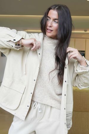 Mercer Soft Twill Jacket Stone 